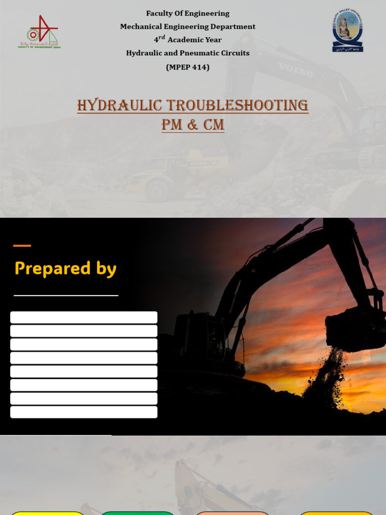 Hydraulic Troubleshooting & Maintenance Guide | PDF | Wear | Bearing ...