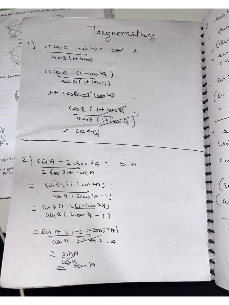 Trigonometry Questions | PDF