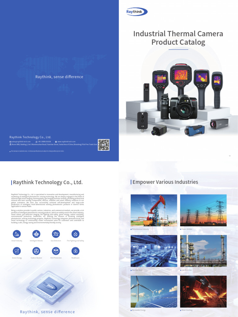 Industrial Thermal Camera Product Catalog | PDF | Thermography | Camera