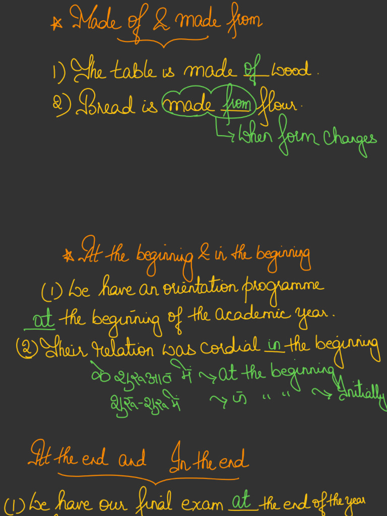 Preposition Handwritten Notes Class 3 20250612044120 | PDF