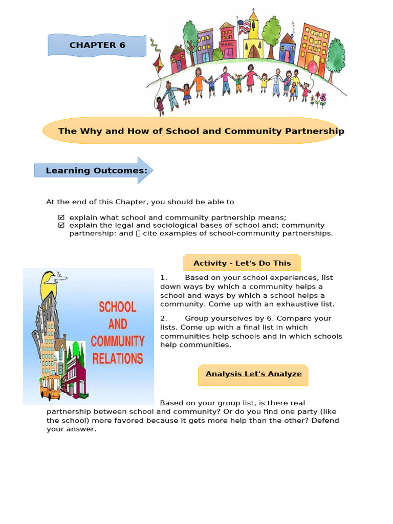 School-Community Partnership Insights | PDF | Cost Of Living | Curriculum