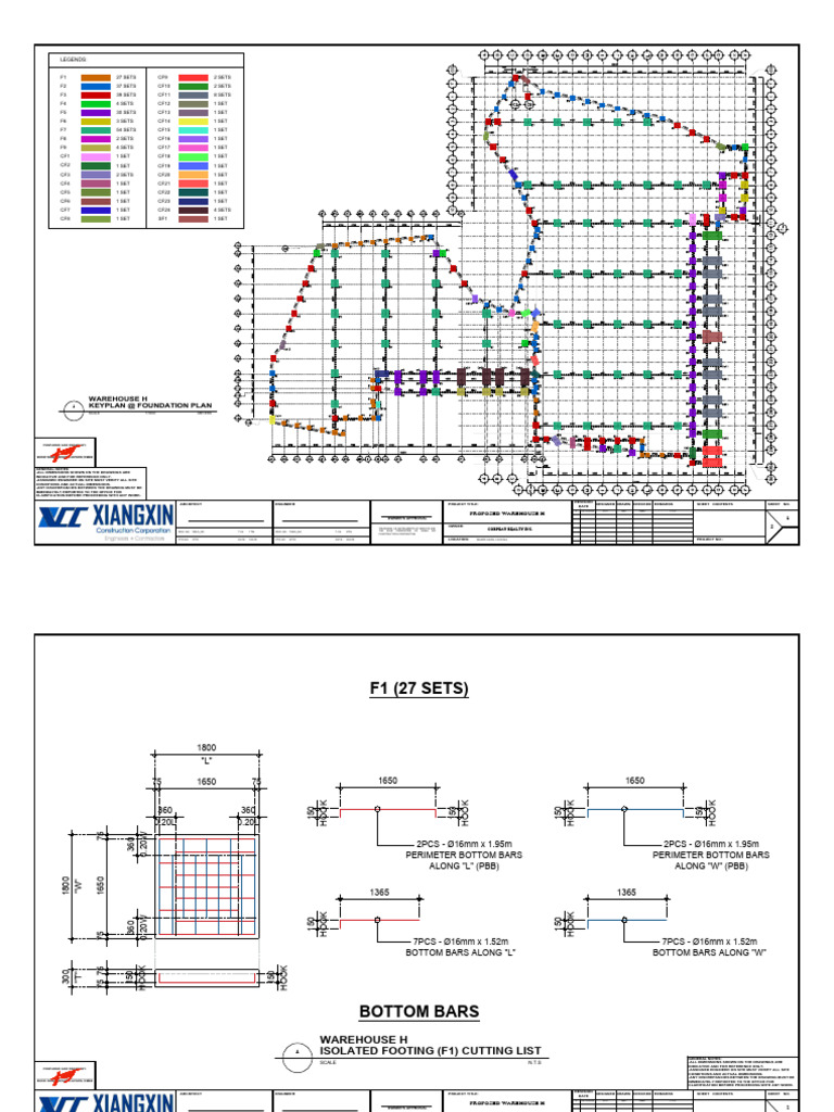 Warehouse H Footing Cutting List | PDF