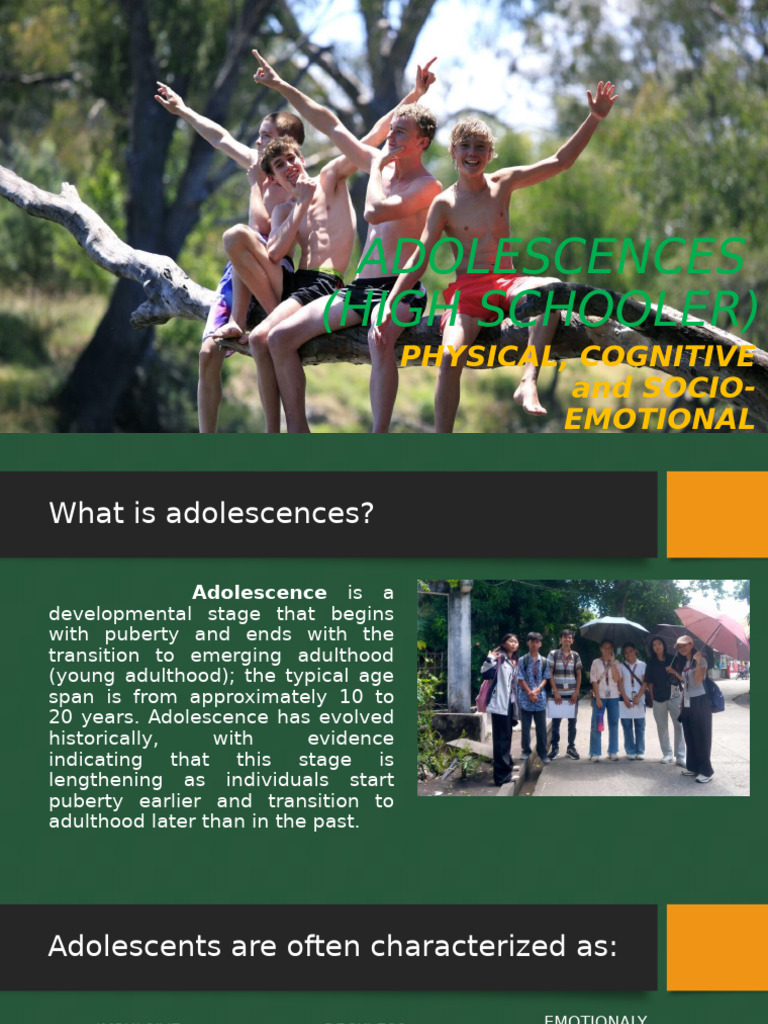 Understanding Adolescent Development | PDF | Puberty | Adolescence