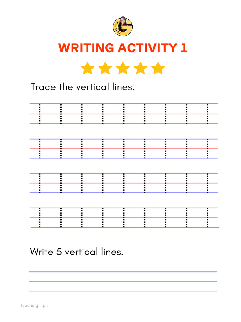 Line Tracing Writing Activities | PDF