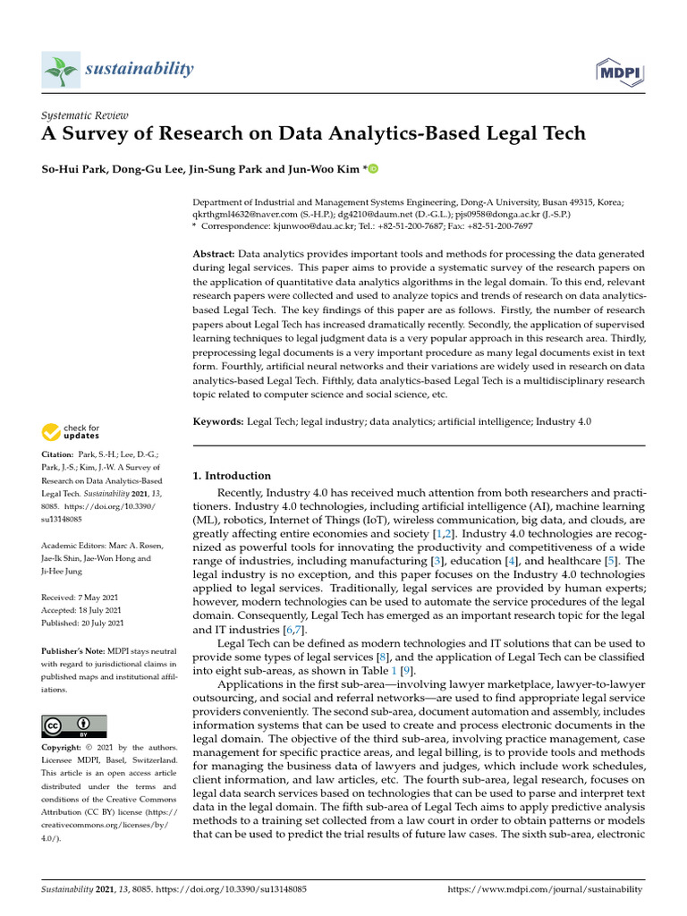 Data Analytics in Legal Tech Review | PDF | Analytics | Data Analysis