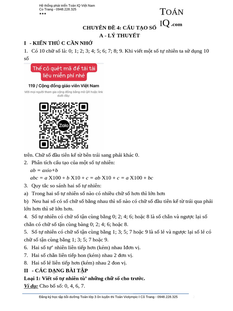 Chuyên Đề Toán 3- Kntt Mới | PDF