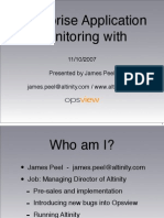 James Peel EnterpriseAppMonitoring