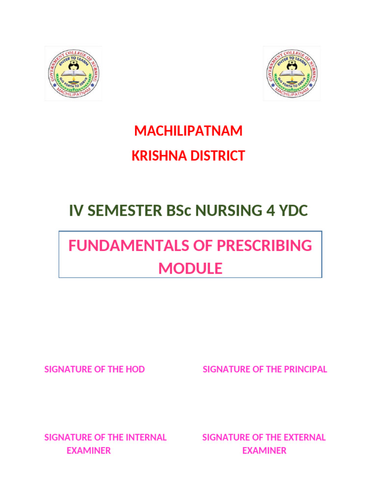 BSc Nursing IV Semester Modules Overview | PDF