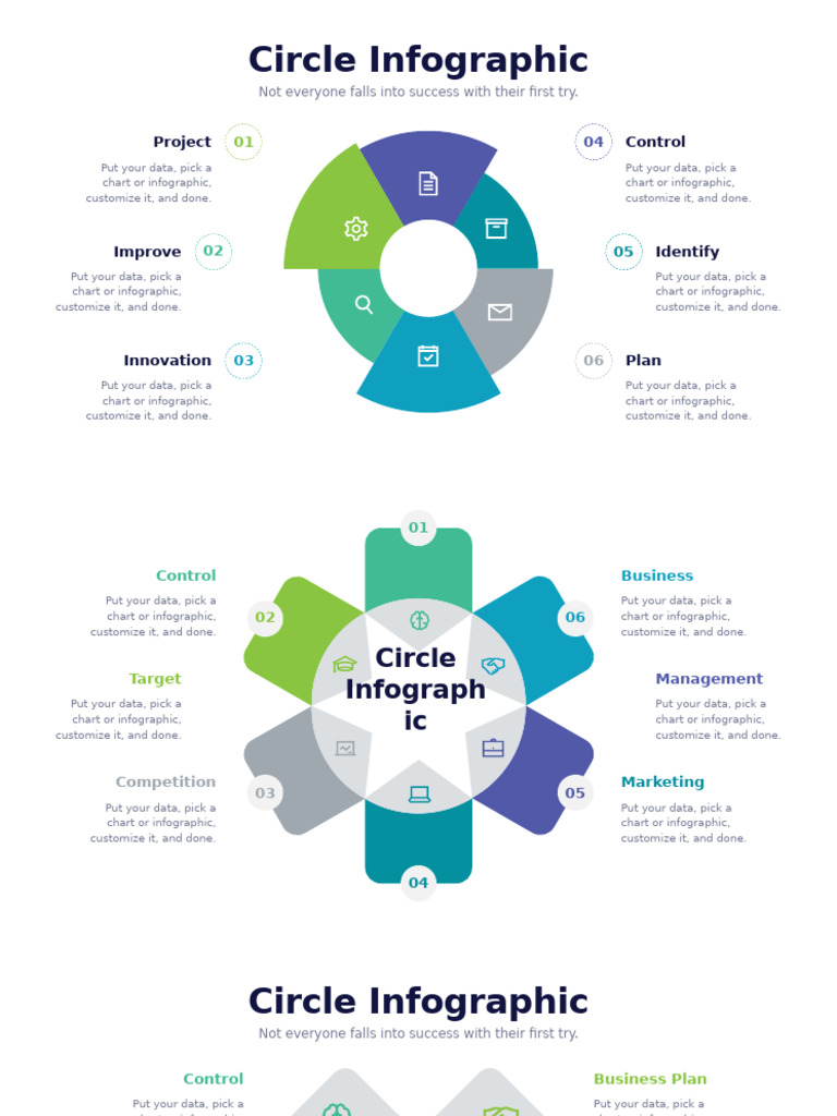 Circle Target Infographic Green Variant | PDF | Infographics | Design