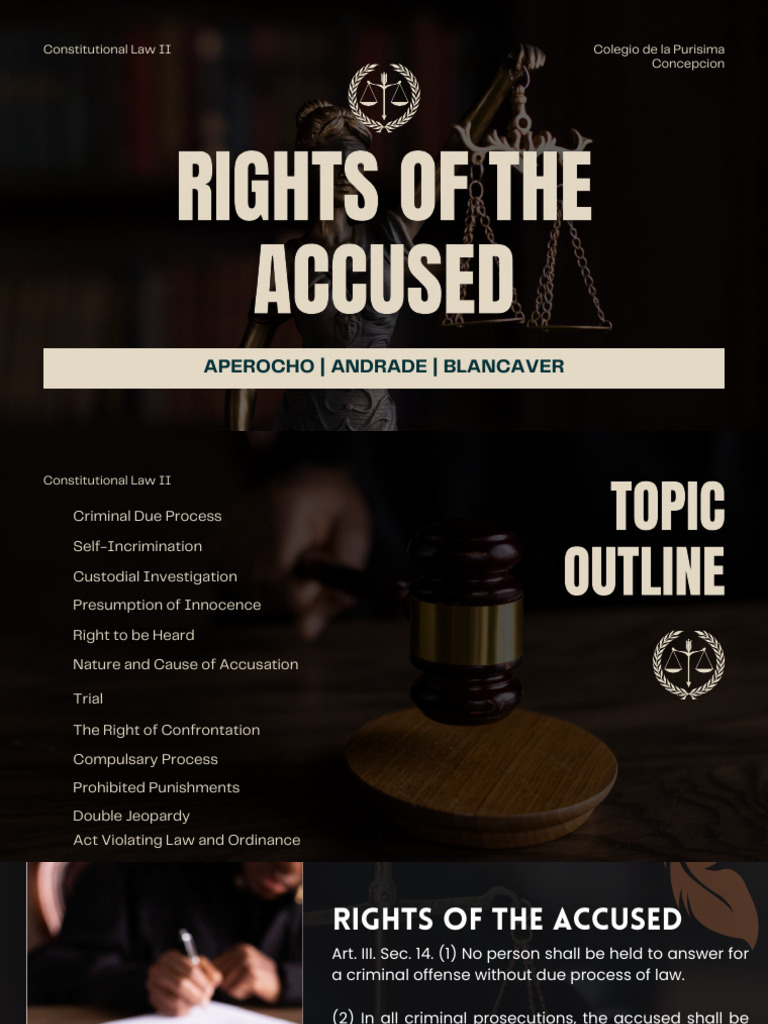 Constitutional Rights in Criminal Law | PDF | Acquittal | Bail