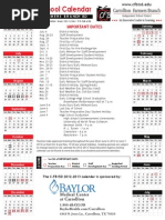 Download 2012-2013 Approved Calendar by CFBISD SN96011147 doc pdf