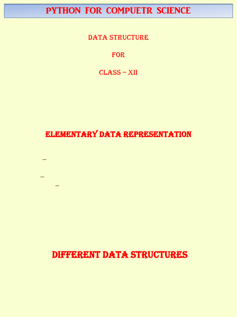 Data Structure | PDF | Data Type | Computer Programming