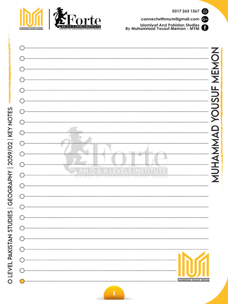 Water Key Notes | PDF