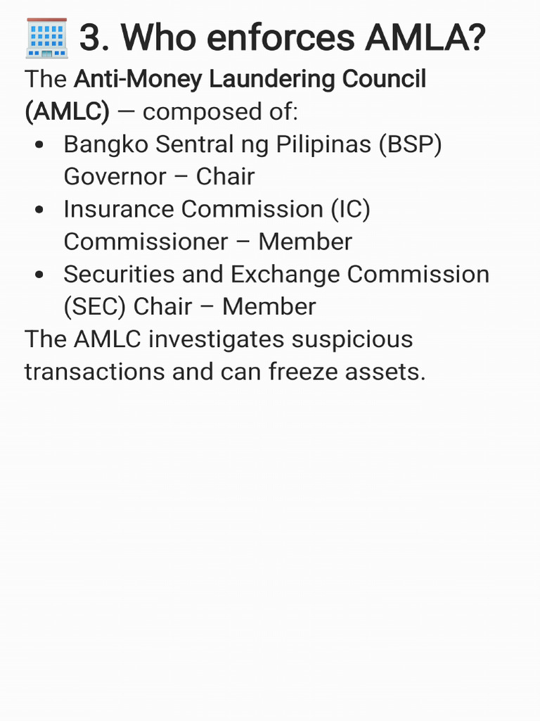 AMLA1 | PDF