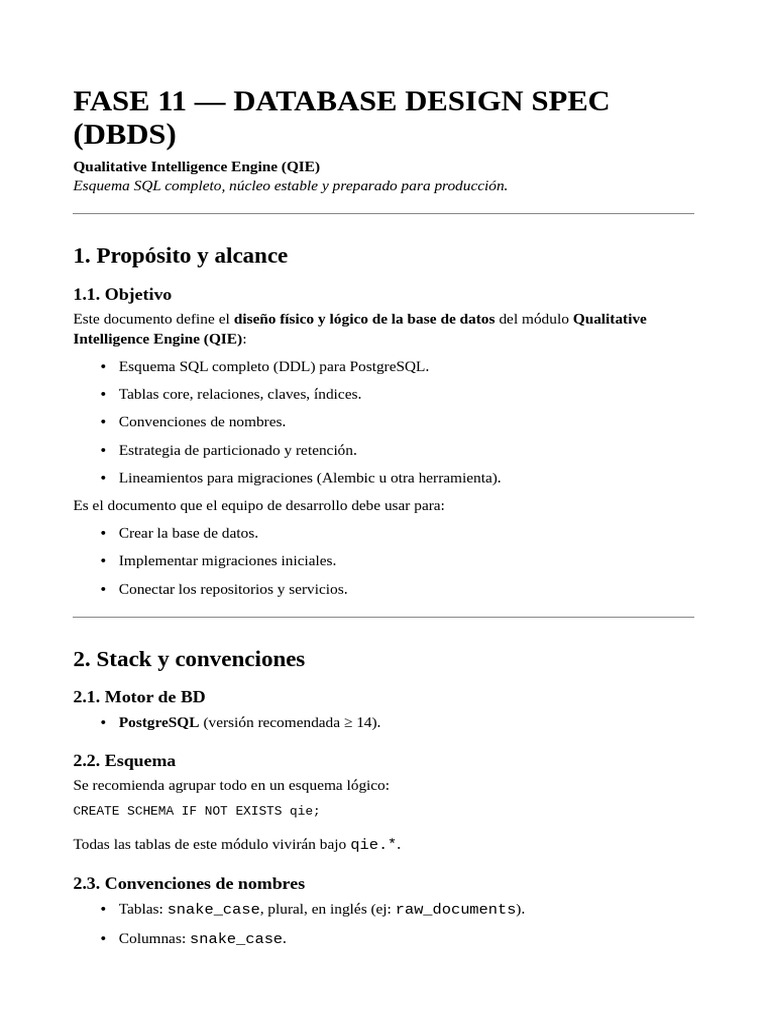 Fase 11 - Database Design Spec (DBDS) | PDF | Database Index | Databases