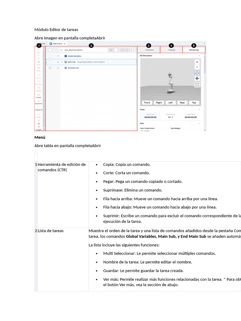 Editor de Tareas: Funciones y Comandos | PDF | Informática | Software