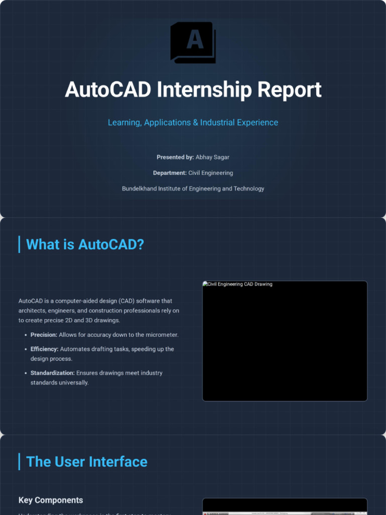 AutoCAD Internship Report | PDF