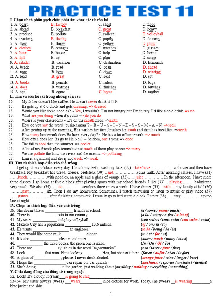 Homework 11 (Key).Docx | PDF