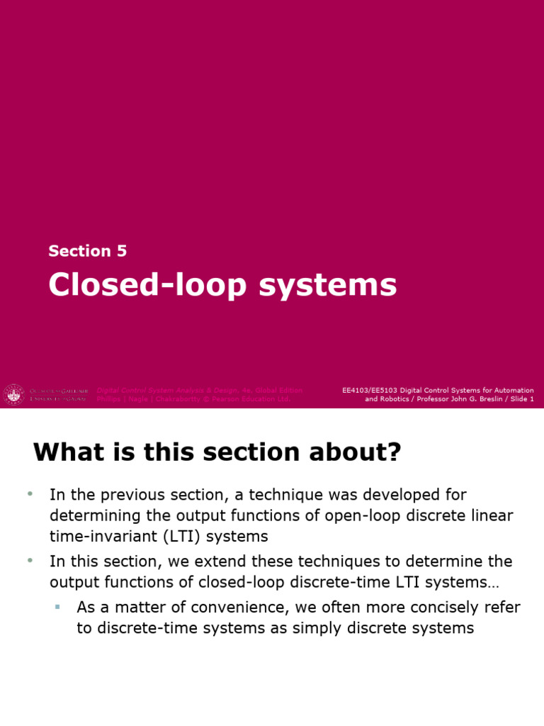 Section 05 06 | PDF | Control Theory | Feedback