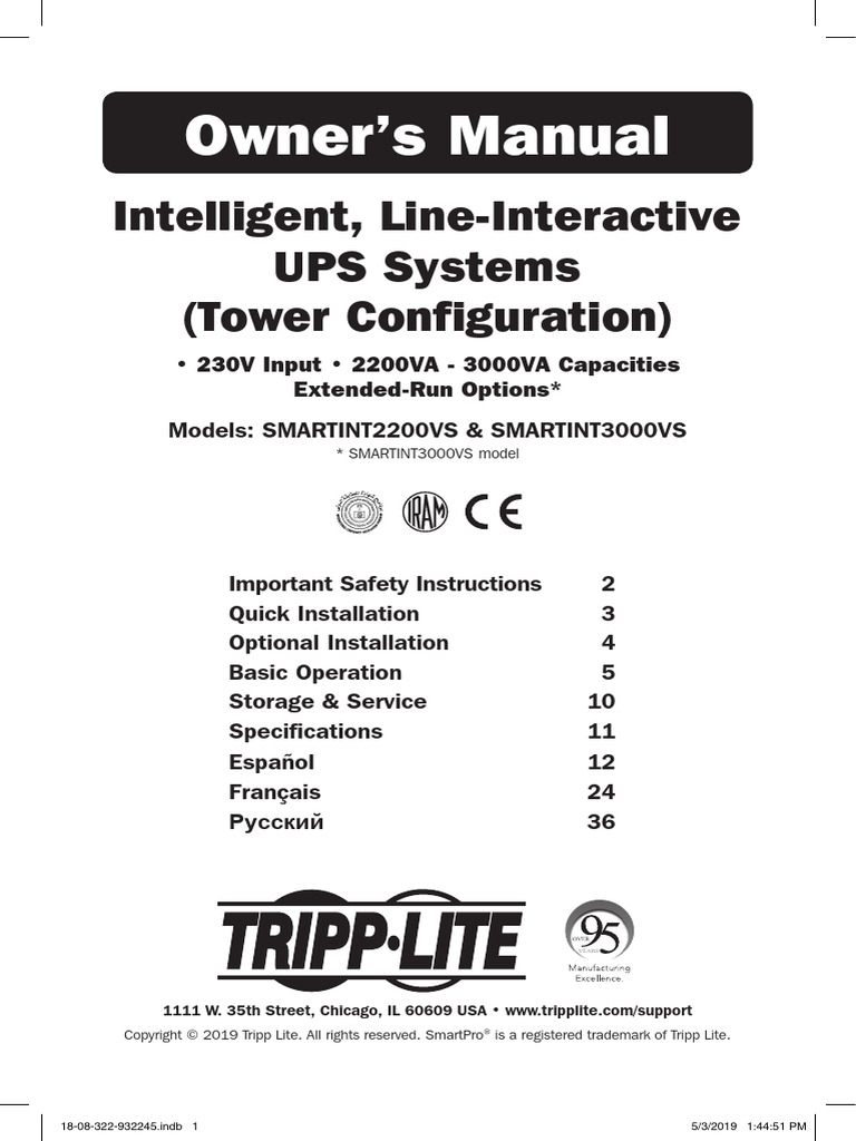Tripp-Lite-Owners-Manual-798386 | PDF | Electrical Connector | Battery ...