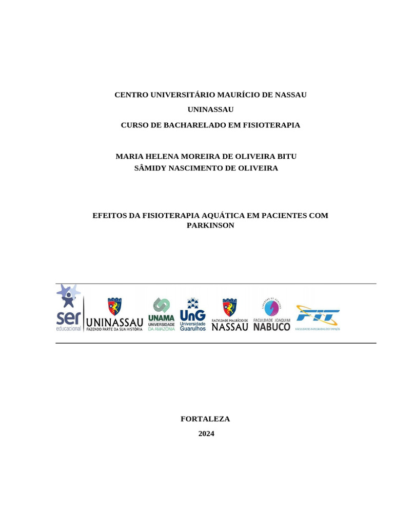 Tcc-helena e Samidy | PDF | Mal de Parkinson