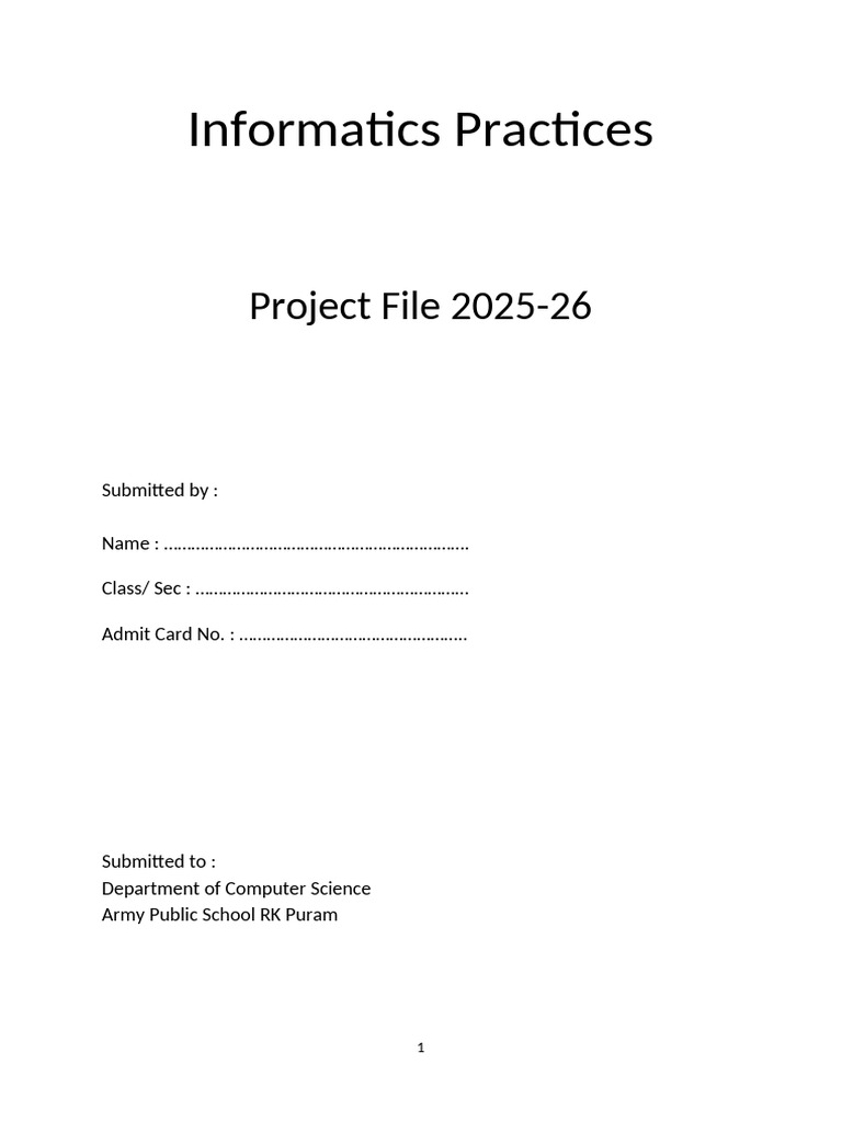 IP Project 2025-26 | PDF | Comma Separated Values | Spreadsheet