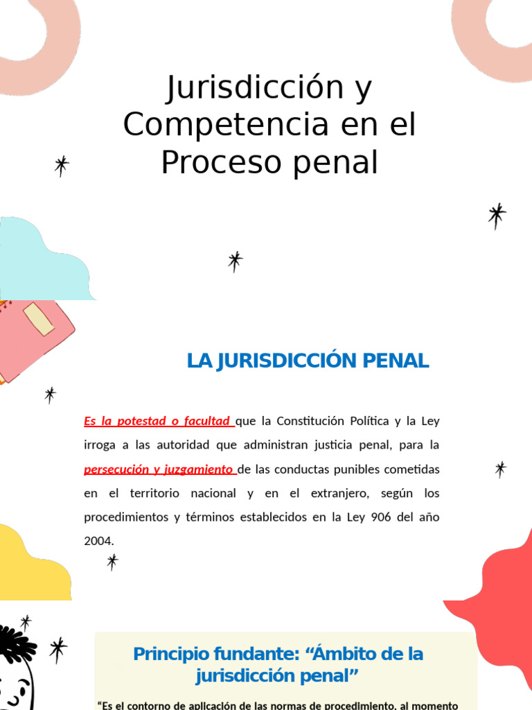 Jurisdicción y Competencia Penal en Colombia | PDF | Judicaturas ...