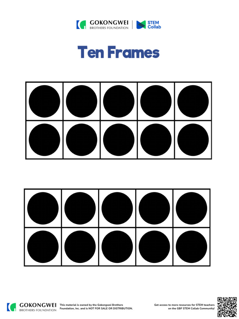 2025S5D1 Ten Frames | PDF