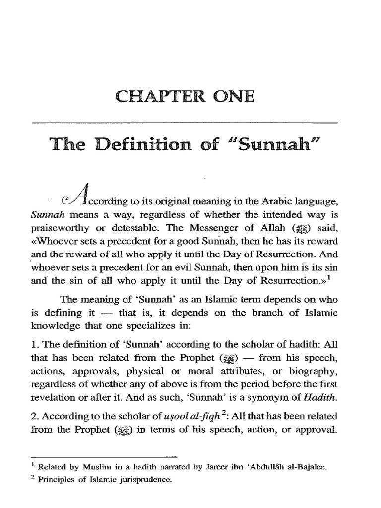 Understanding the Islamic Sunnah | PDF | Hadith | Muhammad