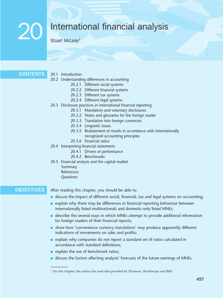 International Financial Analysis Overview | PDF | Taxes | International ...