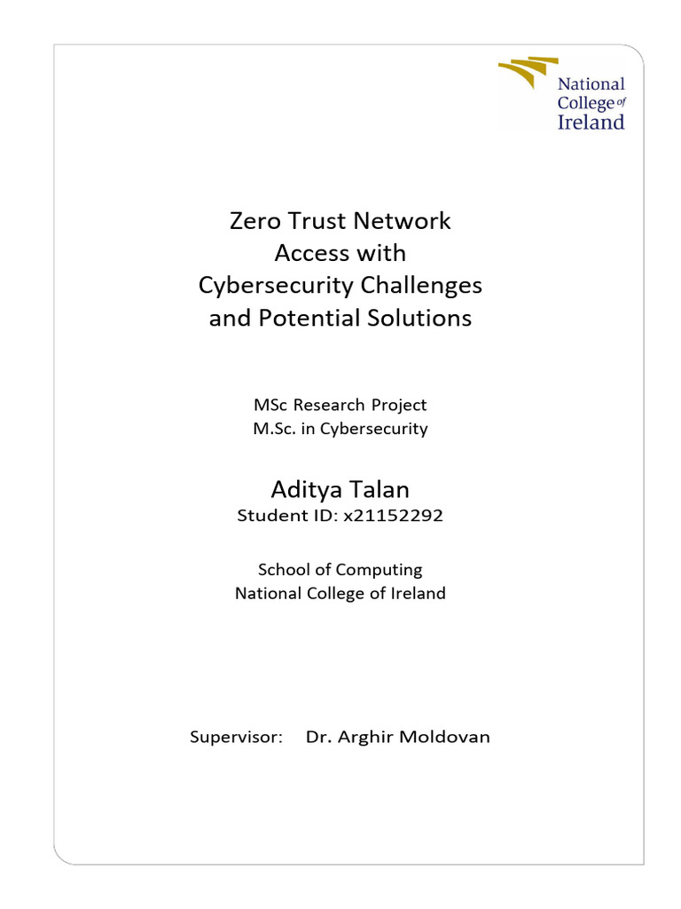 Zero Trust Network Access Solutions | PDF | Virtual Private Network ...