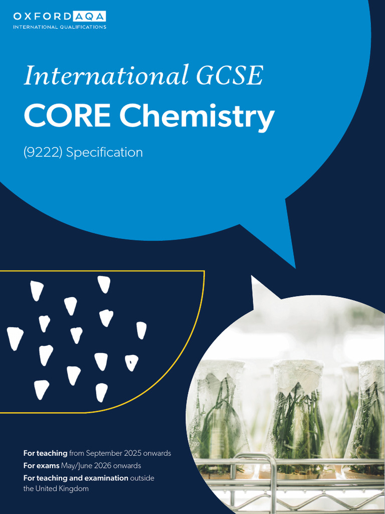 International GCSE CORE Chemistry 9222 Guide | PDF | Chemical Bond | Ion