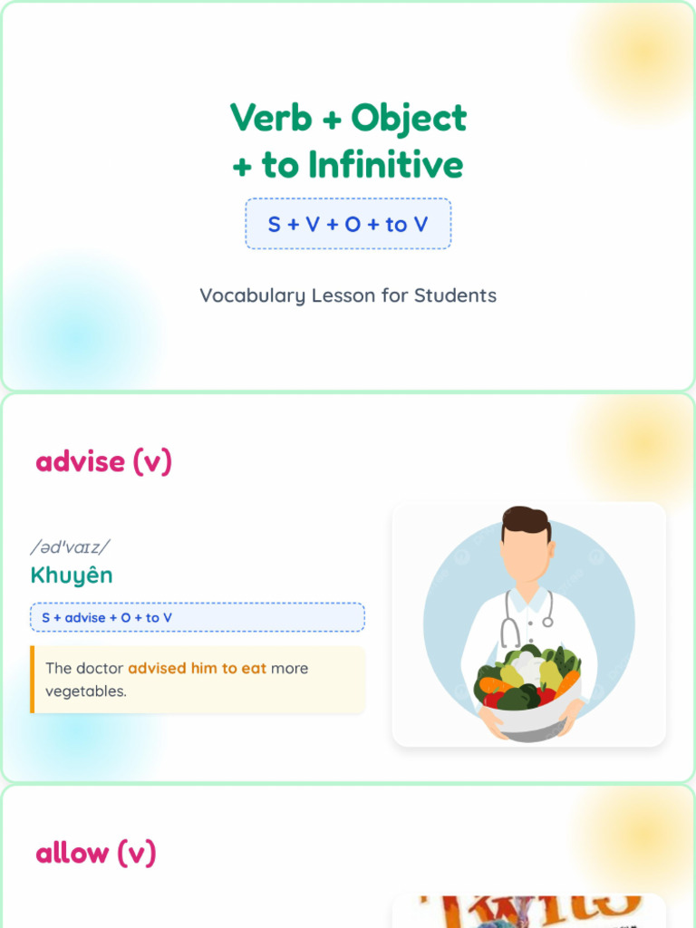 Verb + Object + To Infinitive | PDF