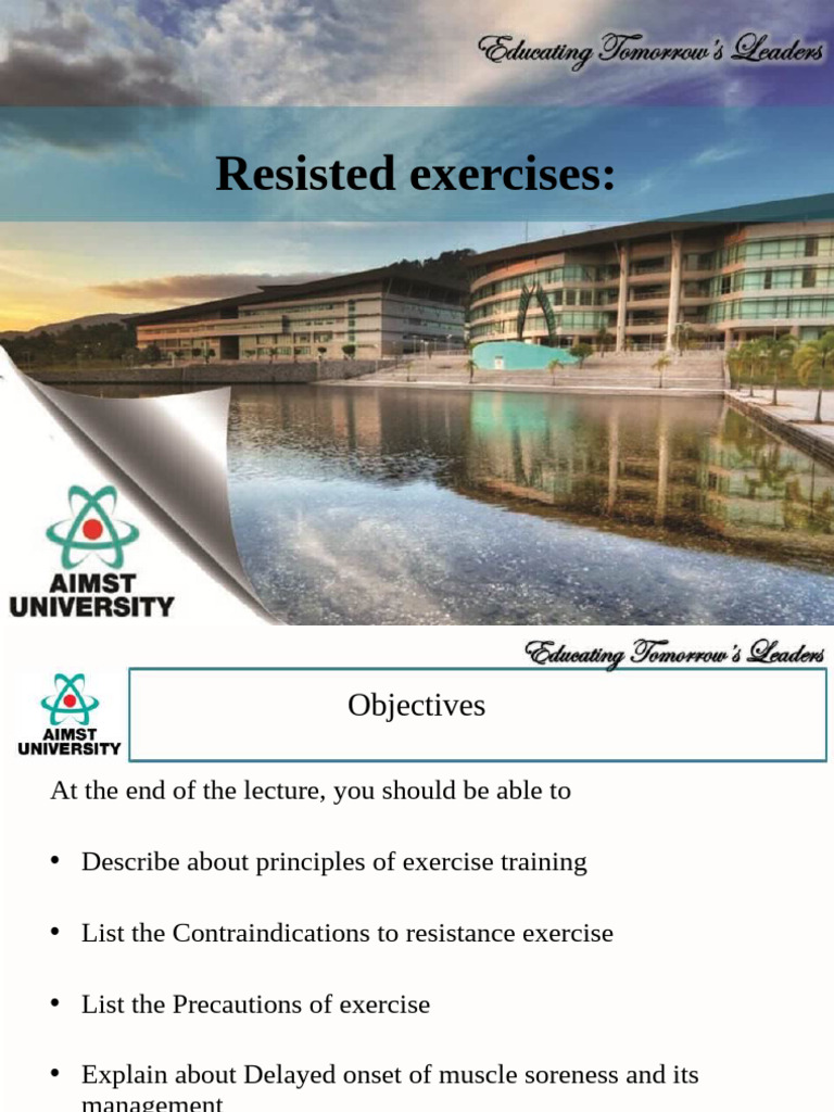 Principles of Resistance Exercise Training | PDF | Strength Training ...