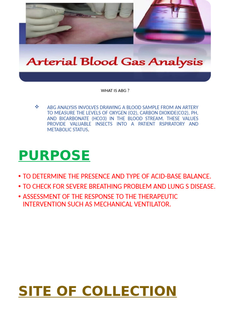 Understanding Arterial Blood Gas Analysis | PDF