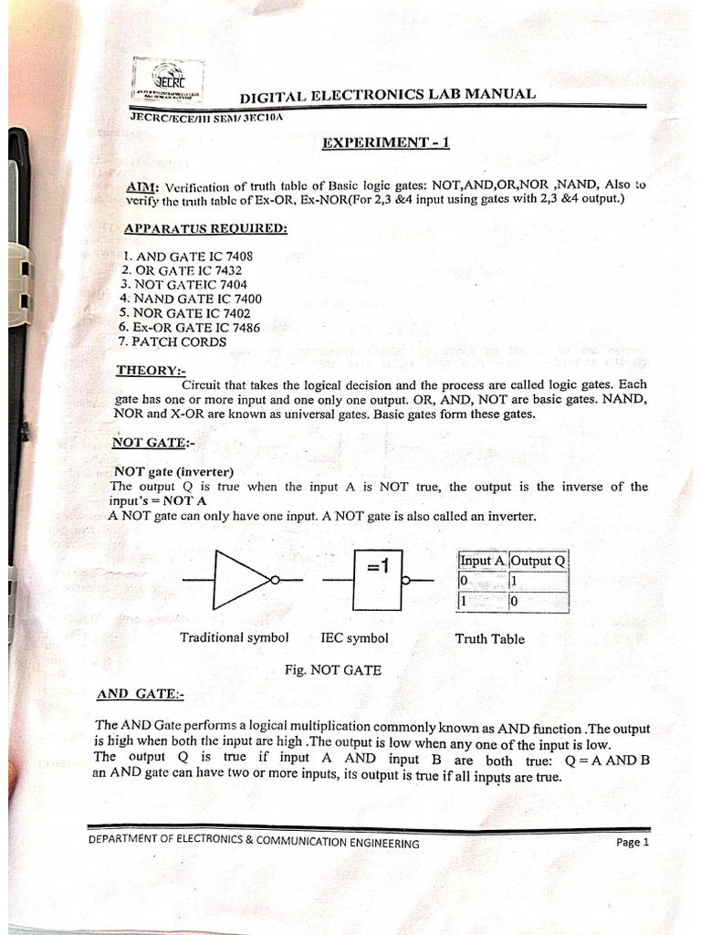 DE Lab Manual | PDF