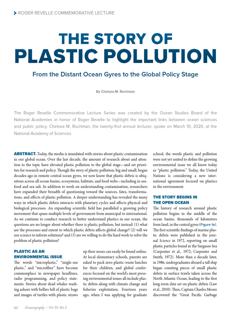 The Impact of Plastic Pollution in Oceans | PDF | Earth Sciences ...