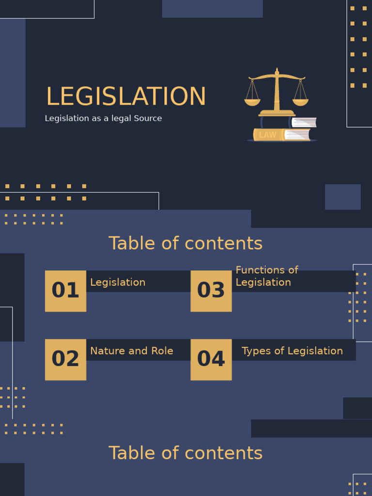 Understanding Types and Functions of Legislation | PDF | Statutory ...
