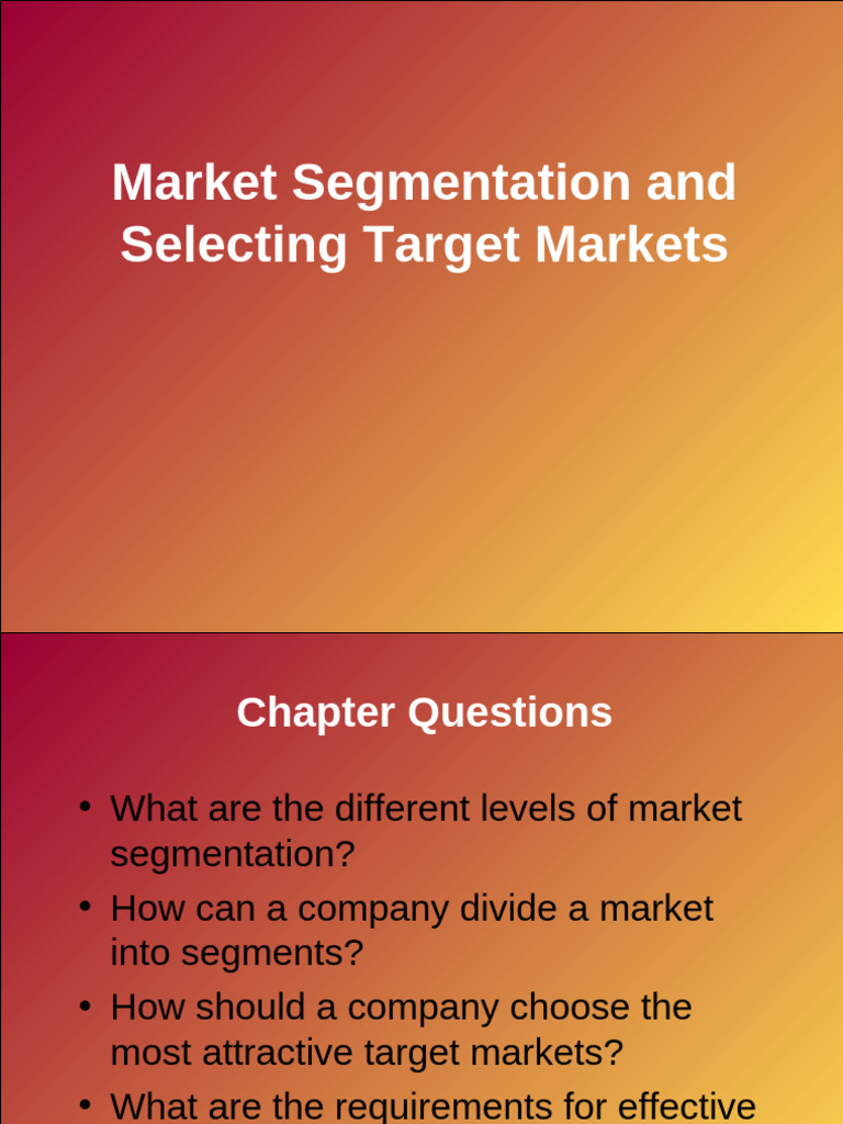 Market Segmentation Strategies Explained | PDF | Market Segmentation ...