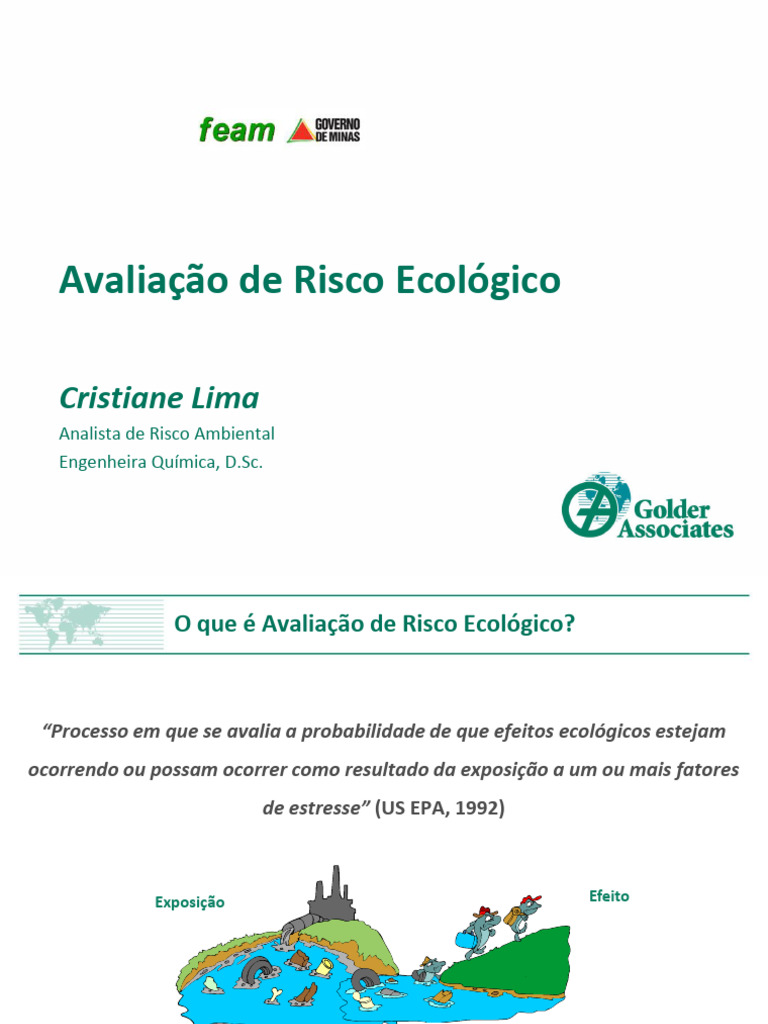 Avaliacao de Risco Ecologico Cristiane Lima-1526096016 | PDF | Ecologia ...