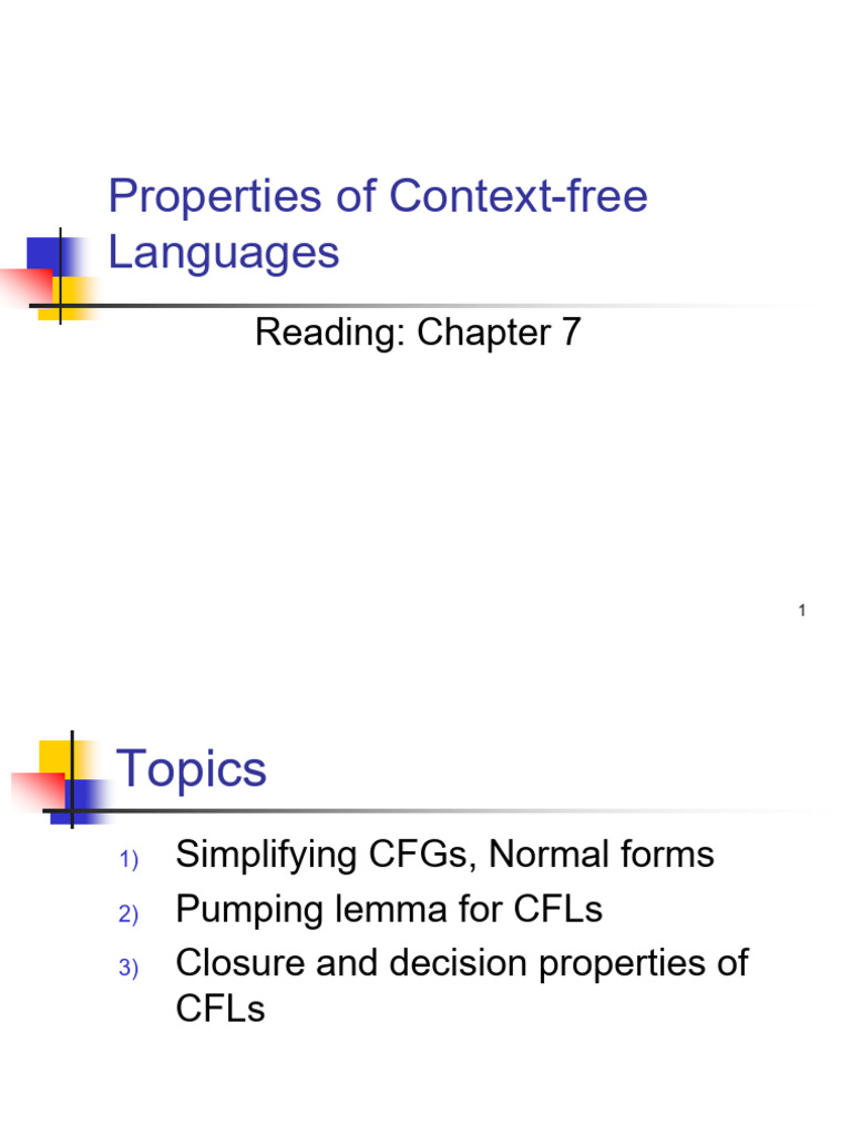 Context-Free Language Properties Guide | PDF | Formalism (Deductive ...