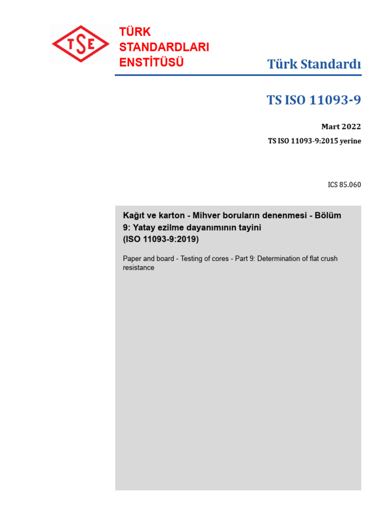 TS Iso 11093 9 | PDF