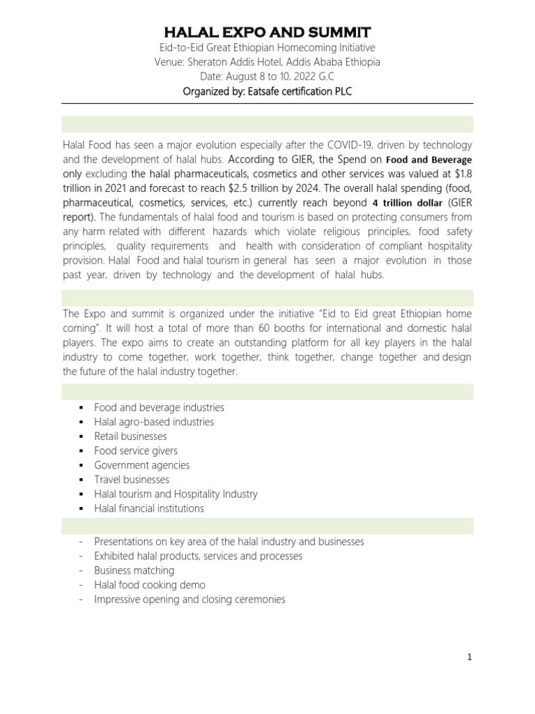 EXPO Information (Latest) | PDF | Ethiopia | Economies