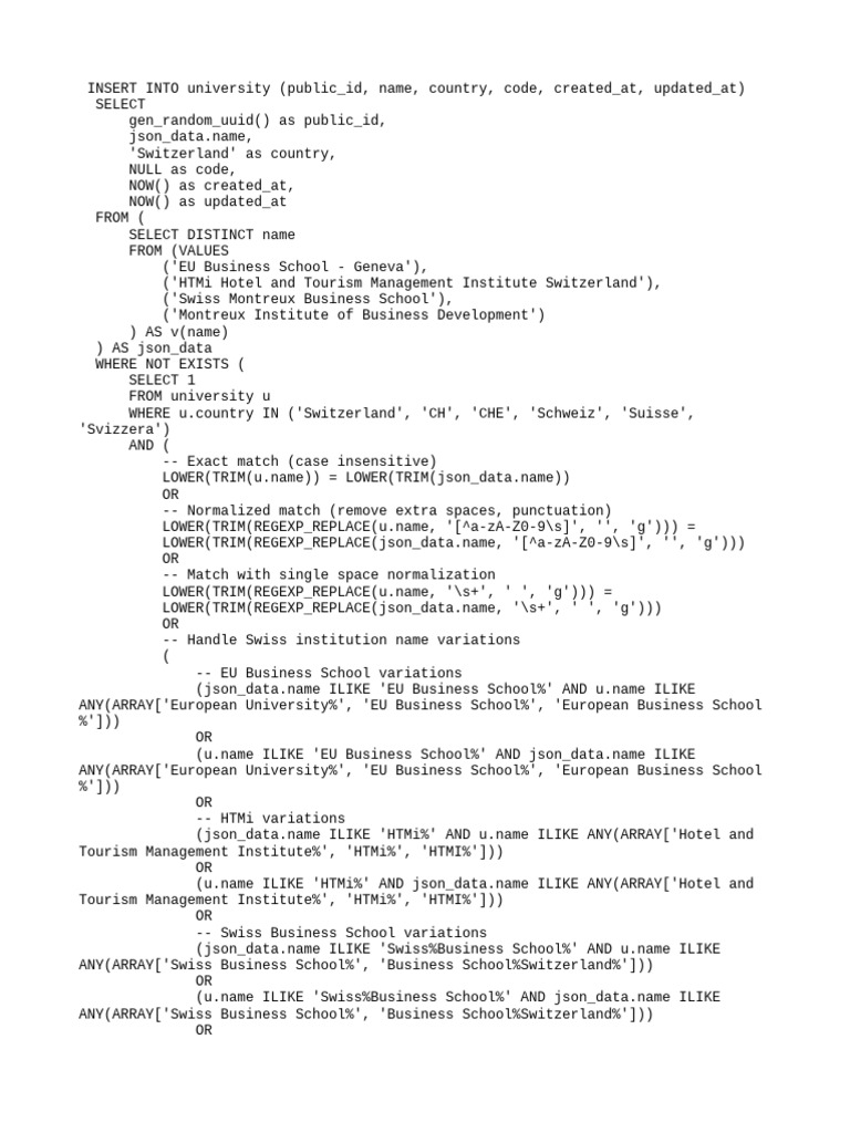University Data Query | PDF | Universities And Colleges | Higher Education