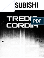 Tredia Cordia - 1984 - Werkstatt-Anleitung Karosserie Ergänz