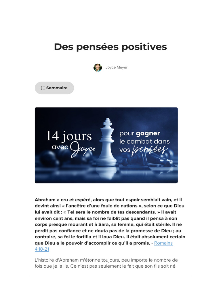Foi et patience : leçons d'Abraham | PDF | Sarah | Dieu