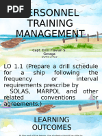 Onboard Drills and Training Requirements | PDF | Shipping | Water Transport
