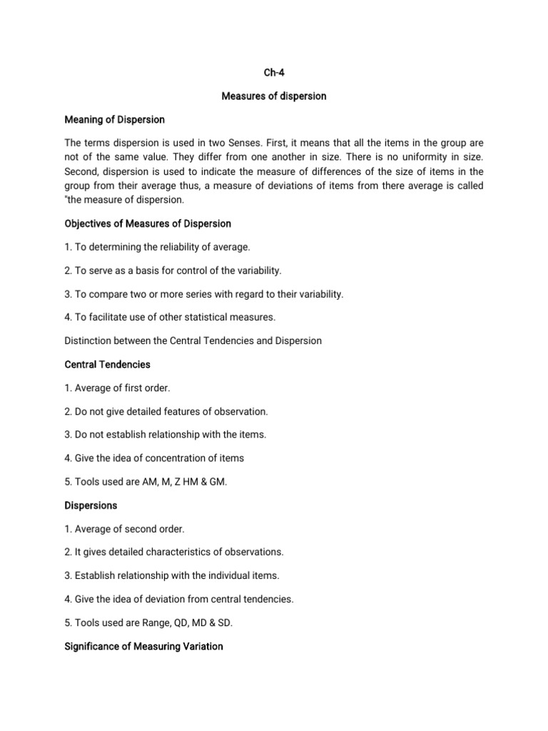 Ch 4 Statistic (QABD) | PDF | Standard Deviation | Coefficient Of Variation