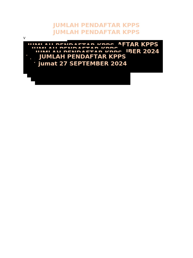 Doc2 Format Pendaftaran Kpps | PDF