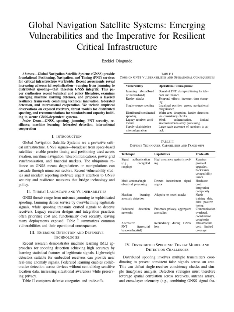 Global Navigation Satellite Systems Emer 2 | PDF | Navigation | Computing